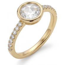 Genuine Fine Diamond Solitaire Engagement Ring 1.50 ct 14K Yellow Gold – front view