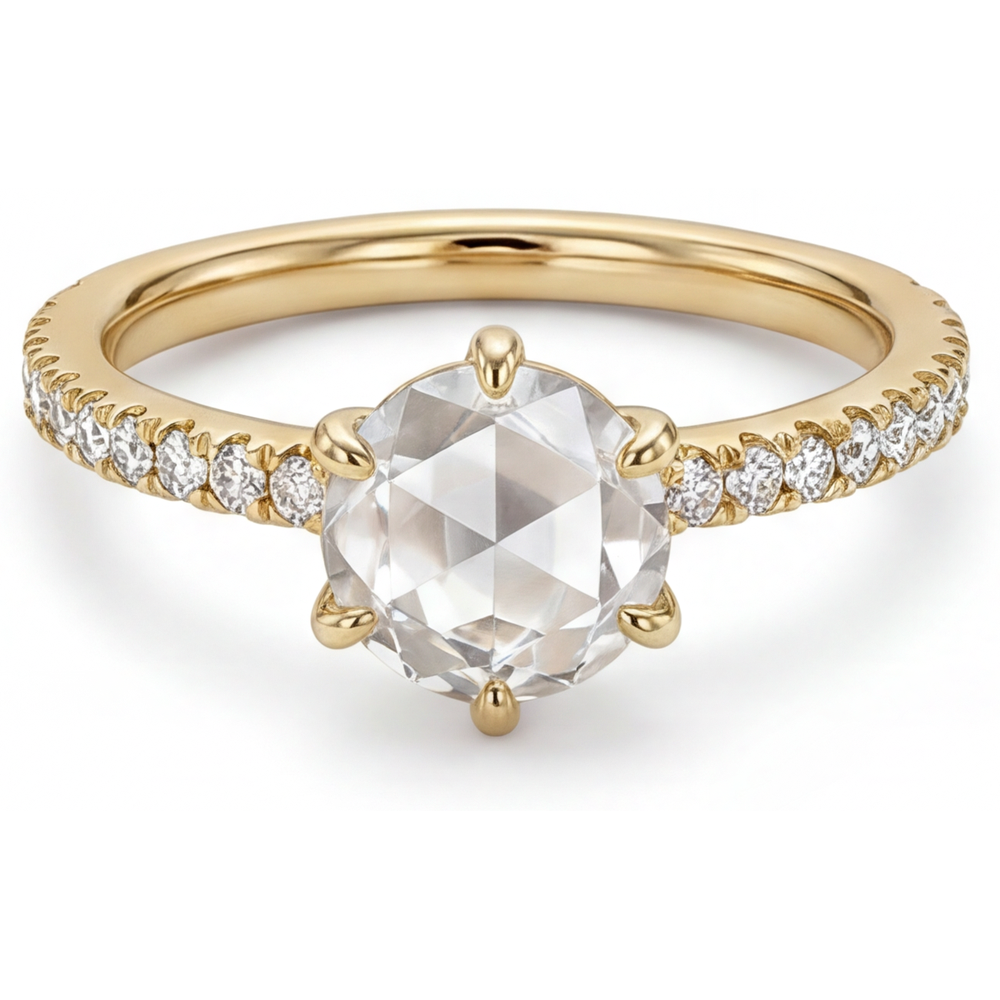 Luxury Fine Diamond Solitaire Engagement Ring 2.25 ct – main view
