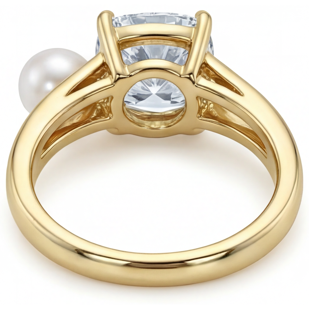 Authentic Fine Diamond Solitaire Ring – 14K Yellow Gold 2 ct