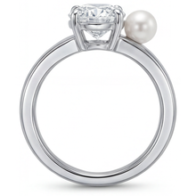 Solitaire Ring 14K White Gold with Fine Diamond – angle view