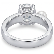 Real Fine Diamond Solitaire Ring 2.25 ct 14K White Gold – top view
