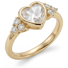 Fine Diamond Solitaire Ring with Accents 1.75-ct 14 Karat Yellow Gold – side view
