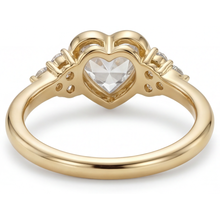 Handcrafted Fine Diamond Solitaire Ring with Accents 1.75 ct – profile view