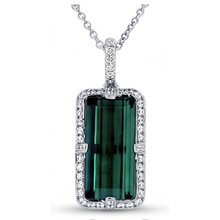 High-End Fine Tourmaline Precious Stone Pendant 4.75 ct – front view