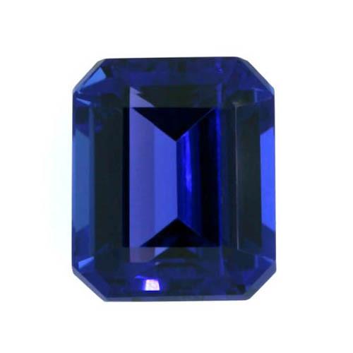 Genuine Violet Tanzanite Loose Emerald Natural 3 ct Gold – main view