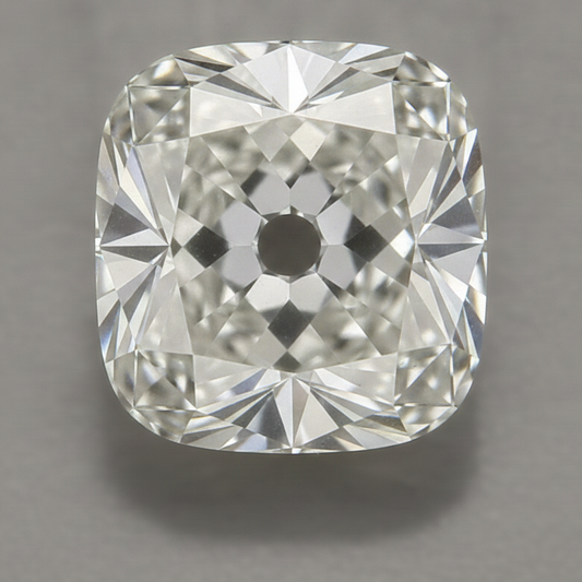 Genuine Antique Old Mine Cushion Cut Authentic Loose Diamond F VS1 8 Carat
