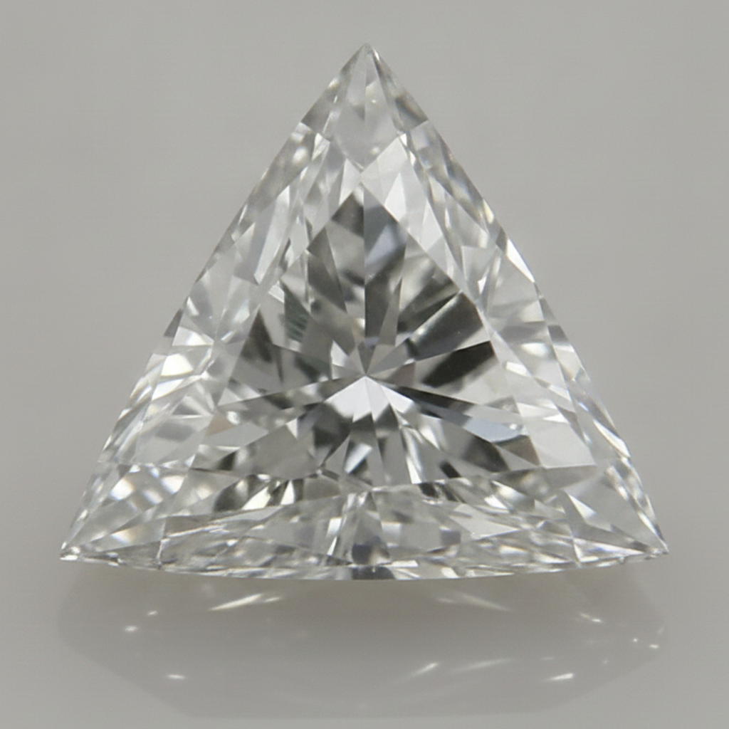 Genuine F VS1 4 Carat Trillion Cut Natural Loose Diamond Earth Mined