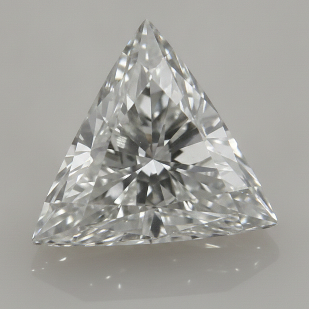 Genuine F VS1 4 Carat Trillion Cut Natural Loose Diamond Earth Mined