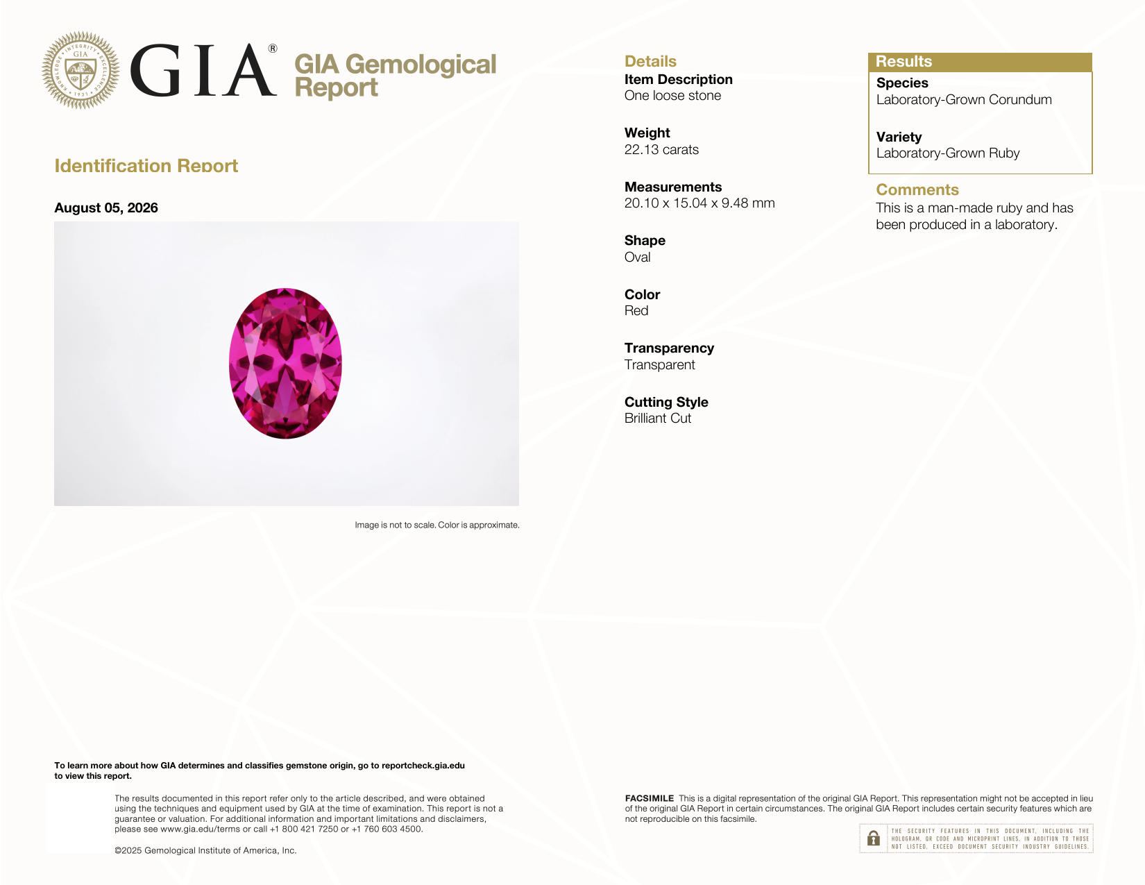 GIA Certificate