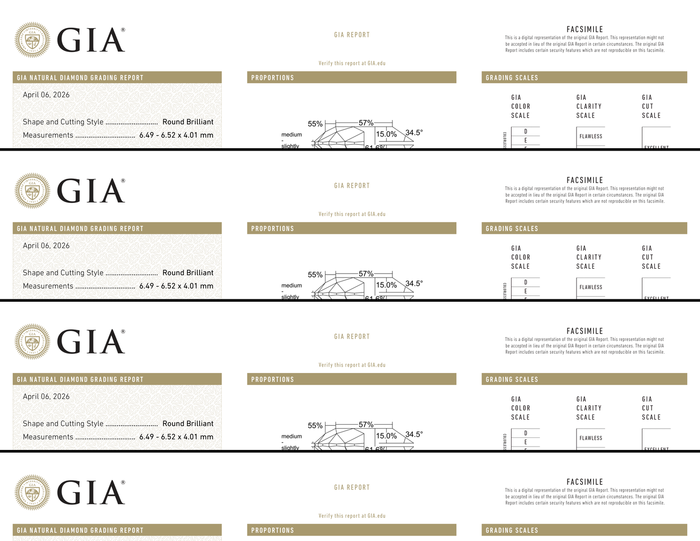 GIA Certificate