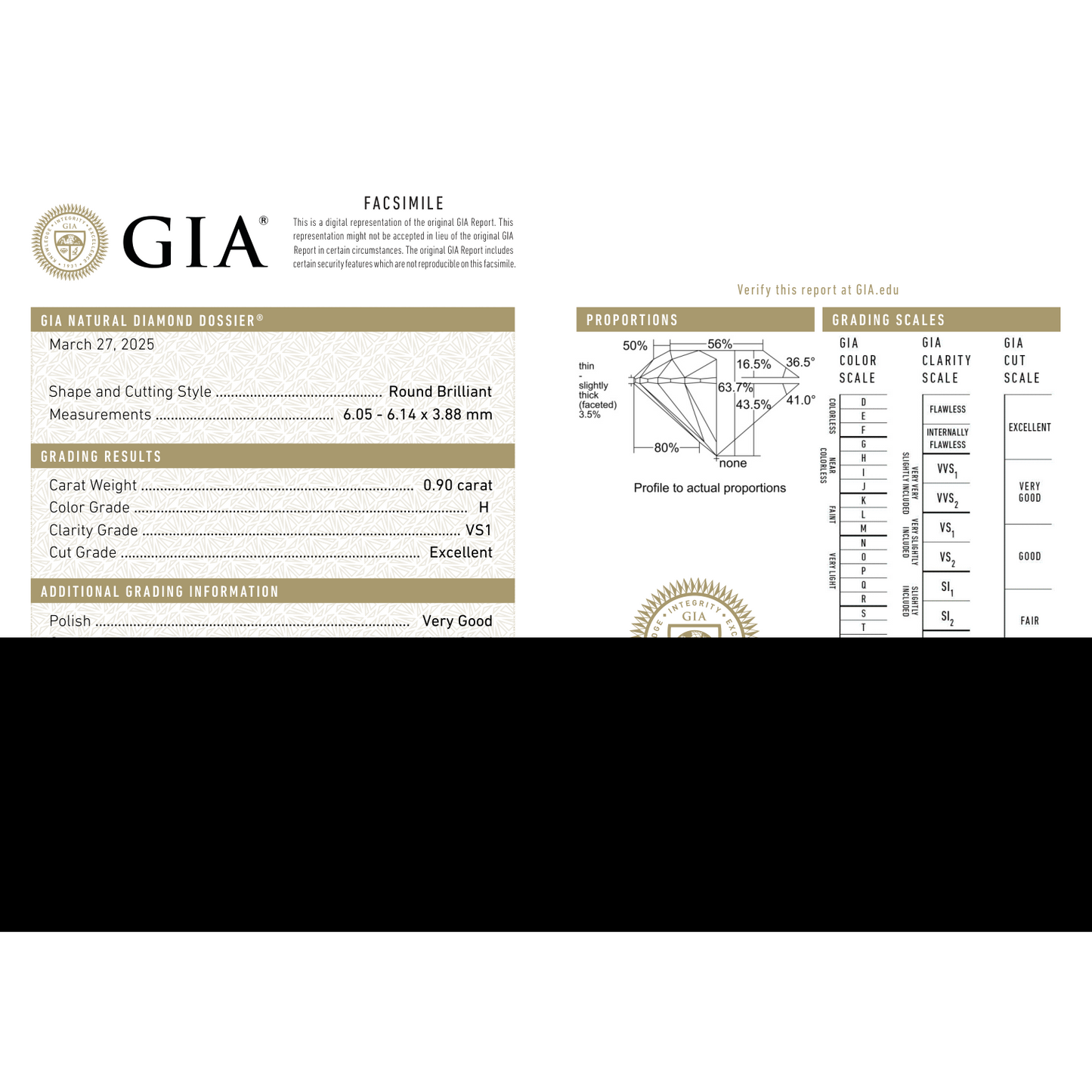 GIA Certificate