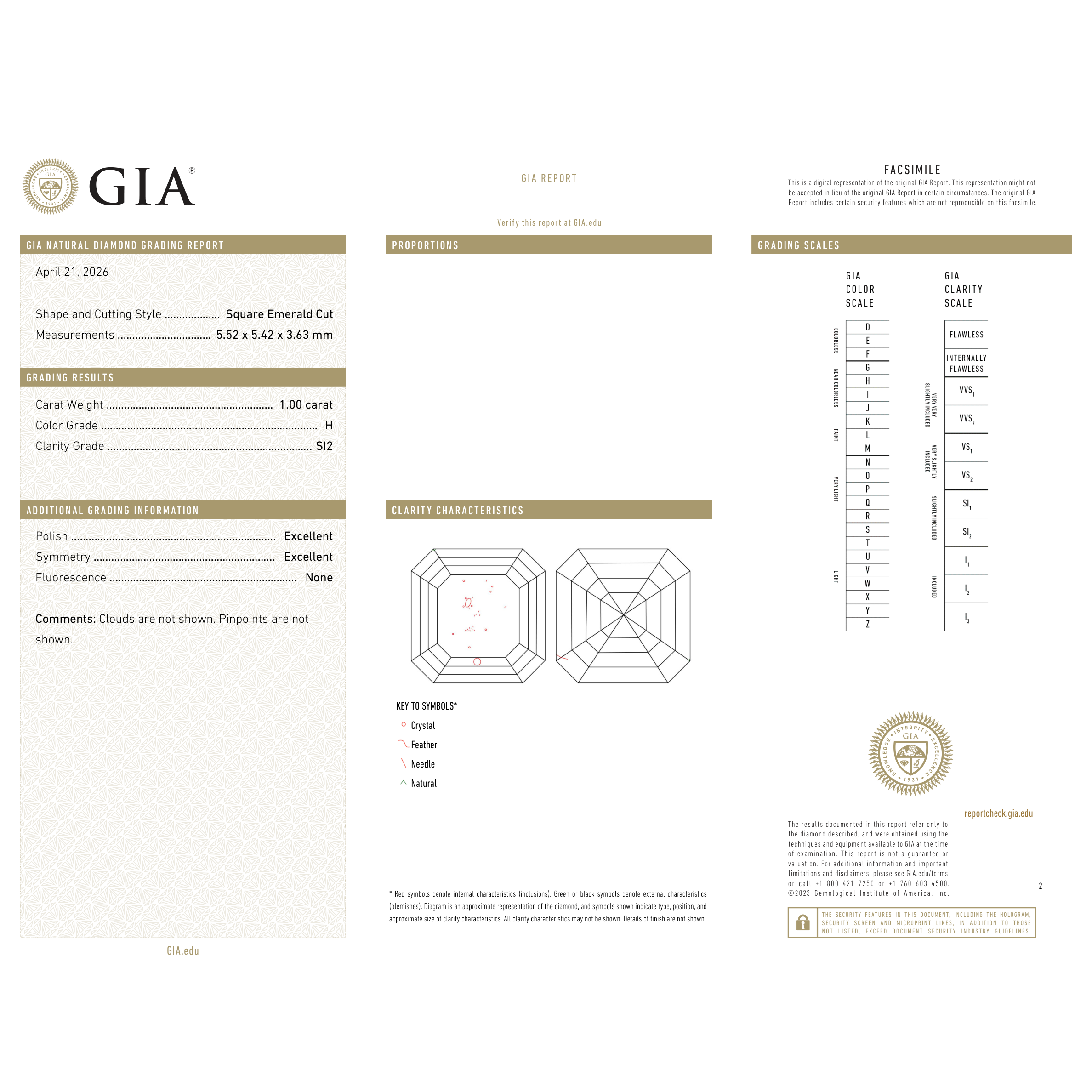 GIA Certificate