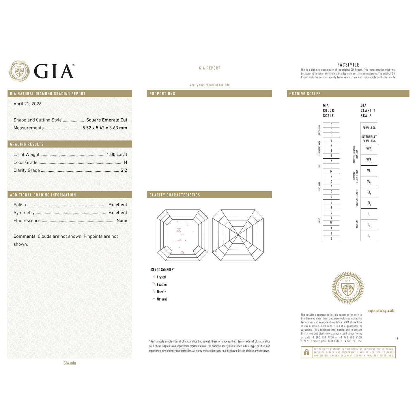 GIA Certificate