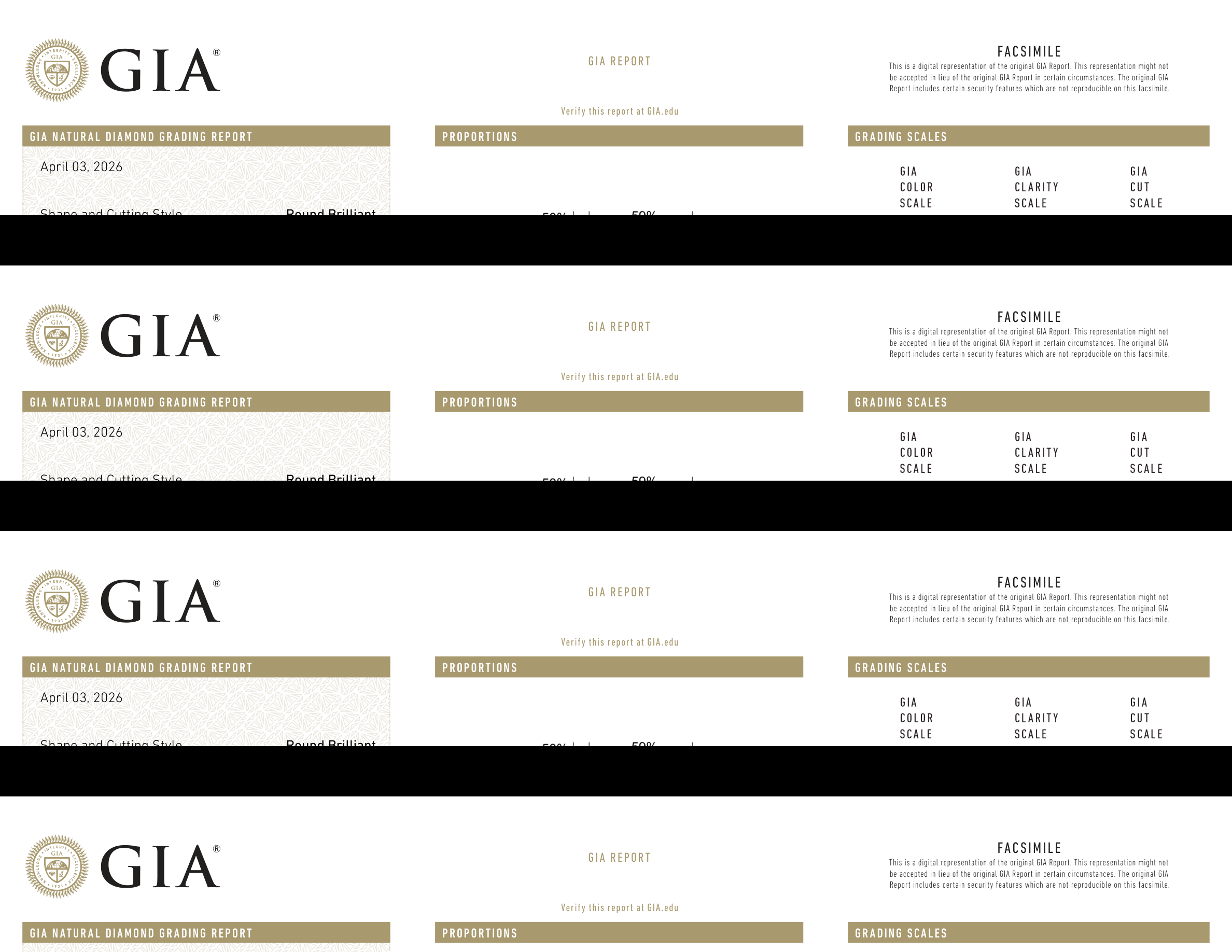 GIA Certificate