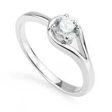Round Cut Natural Earth Mined Diamond 1.10 Carat Solitaire Ring Gold White 14K New