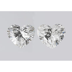 Heart Cut Loose Natural Earth Mined Diamond Pair 2 Carats Heart Shape Pair Of Diamonds
