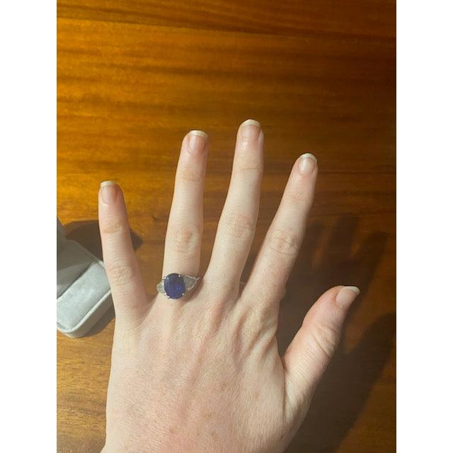 Custom Sapphire and Diamond Ring