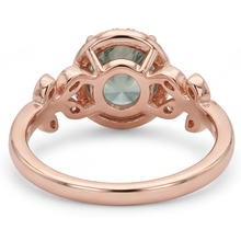 Luxury Moss Agate Colored Stone Ring 2.0 ct – top view