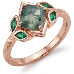 Handcrafted Moss Agate Gemstone Ring 2.50 ct – HarryChadEnt