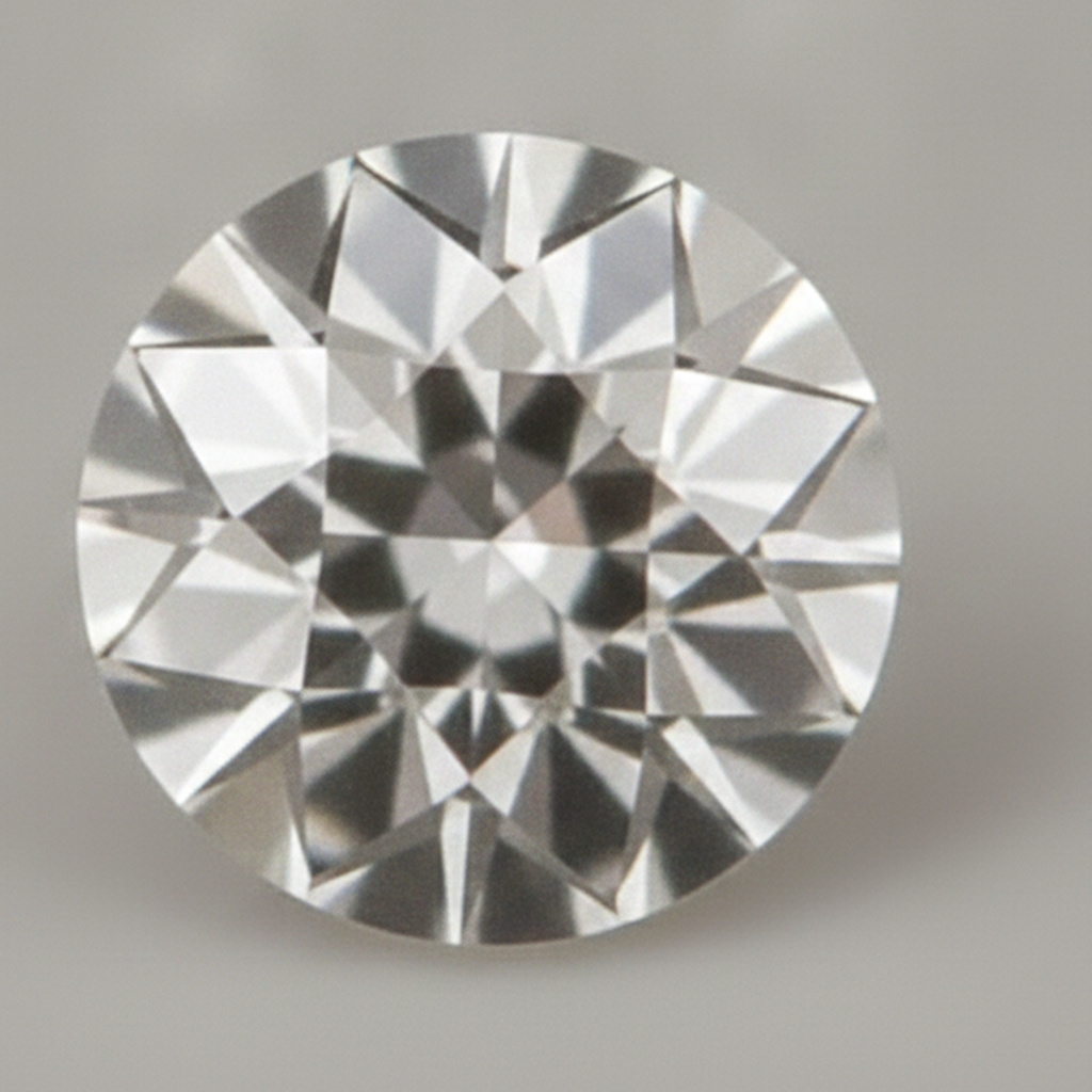Natural F VS1 1.5 Carat Round Earth Mined Loose Diamond Old European Cut Natural