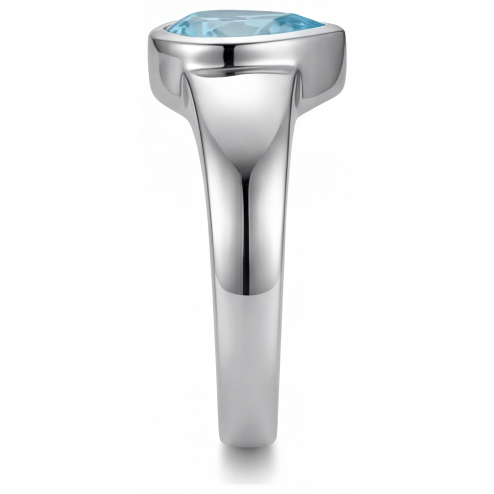 Dazzling Neon Paraiba Gemstone Ring 1 ct – profile view