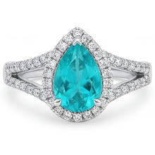 Elegant Halo Engagement Ring 3 ct – main view