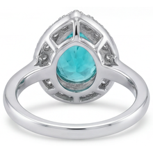 Luxury Halo Ring 5 ct – profile view