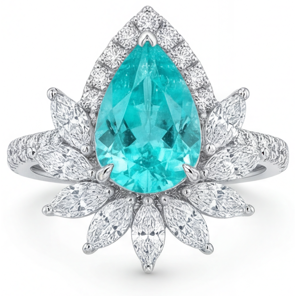 Handcrafted Halo Setting Ring 5 ct – main view