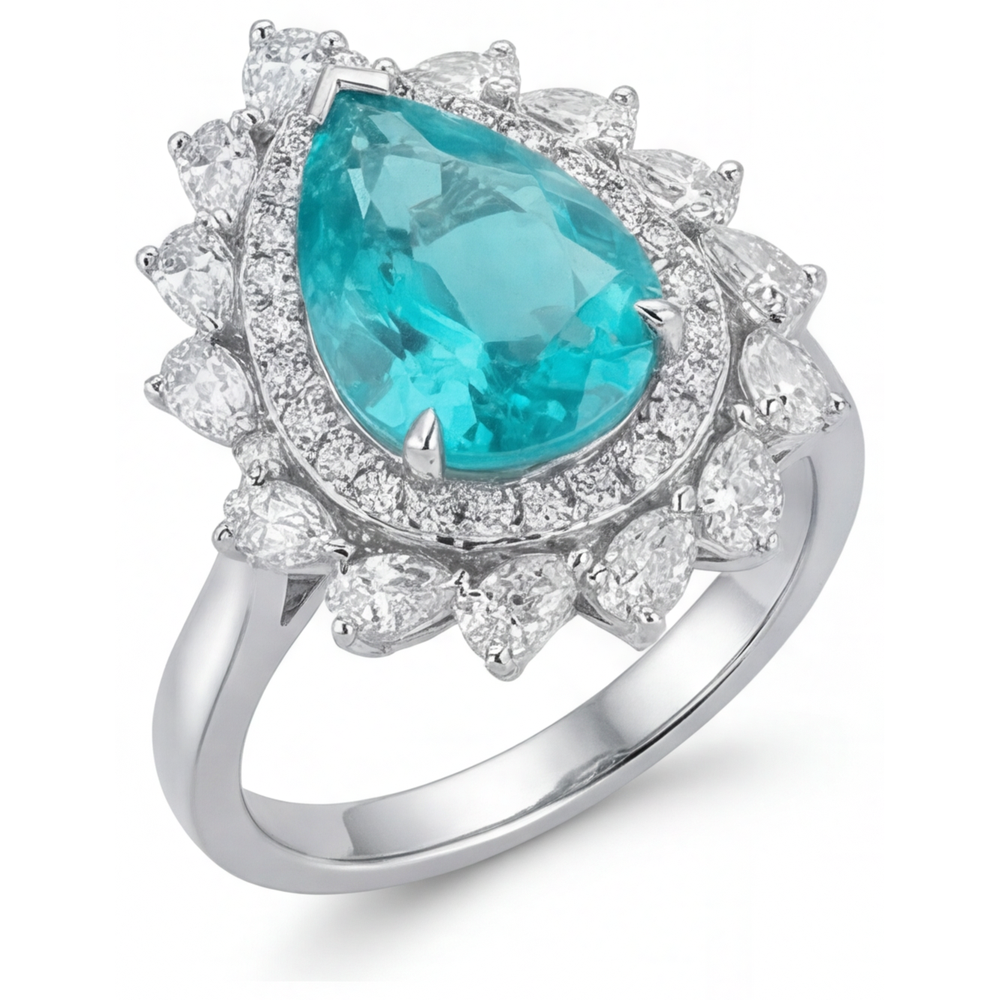 Artisan Halo Setting Ring 6.50 ct – side view