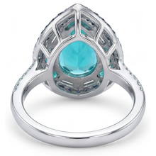 Dazzling Colored Stone Ring 9 ct – profile view