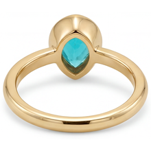 Elegant Paraiba Tourmaline Gemstone Ring 1.25 ct – back view