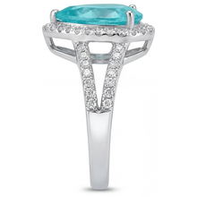 Fine Halo Engagement Ring 2.75 ct – top view