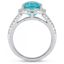 Fine Halo Engagement Ring 2.75 ct – back view