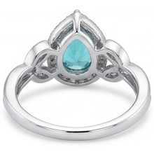Handmade Halo Engagement Ring 3.25 ct – back view