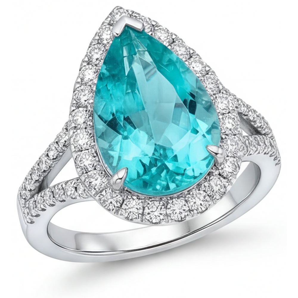 Exquisite Halo Setting Ring 5.25 ct – main view