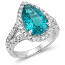 Custom Halo Setting Ring 5.50 ct – angle view