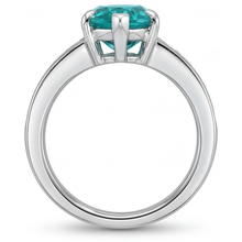 Paraiba Tourmaline Precious Stone Ring 2.50-ct 14K White Gold – back view