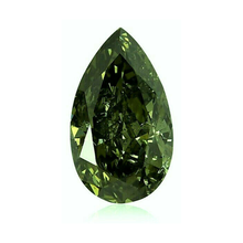 Natural Green Diamond 2 Carat Pear Cut Loose
