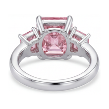Pink Diamond Anniversary Ring 4.9 Carat Radiant