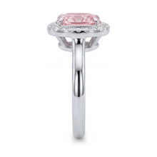 Pink Diamond Engagement Ring 1.21 Carat Cushion