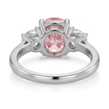 Pink Diamond Engagement Ring 2.7 Carat Oval