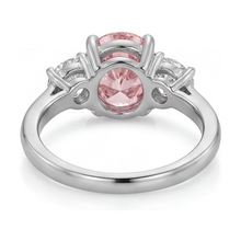 Pink Diamond Engagement Ring 2.7 Carat Oval