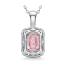Pink Diamond Necklace 1.22 Carat Radiant