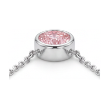 Pink Diamond Necklace 2.5 Carat Round