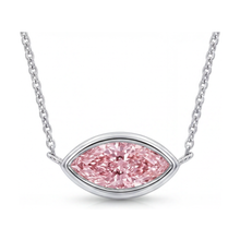 Pink Diamond Necklace 2 Carat Marquise