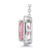 Pink Diamond Necklace 3.5 Carat Cushion