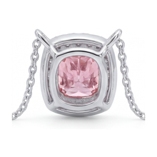 Pink Diamond Necklace 3 Carat Cushion