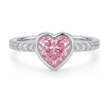 Pink Diamond Ring 2.35 Carat Heart