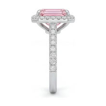 Pink Diamond Ring 2.5 Carat Emerald