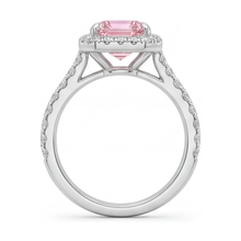 Pink Diamond Ring 2.5 Carat Emerald